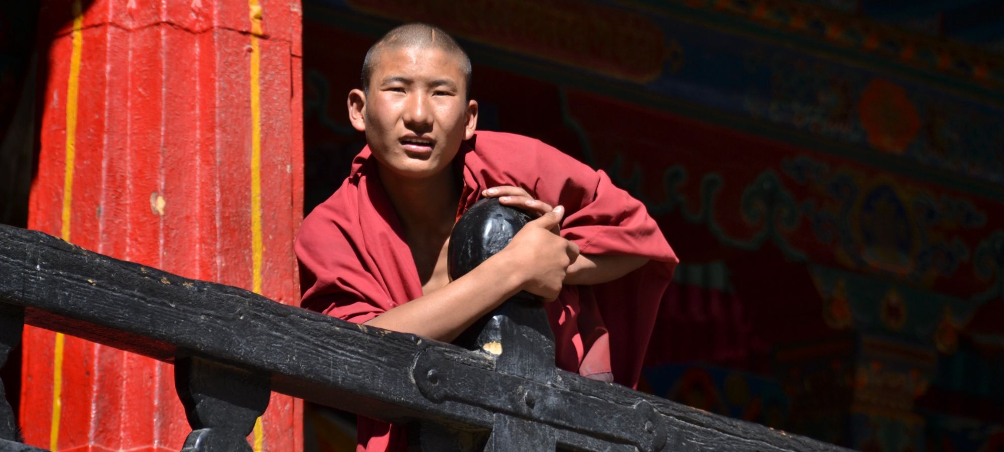 Monk at the Drepung Monastery, Lhasa
